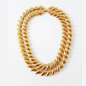 Vintage Monet Chunky Gold Necklace